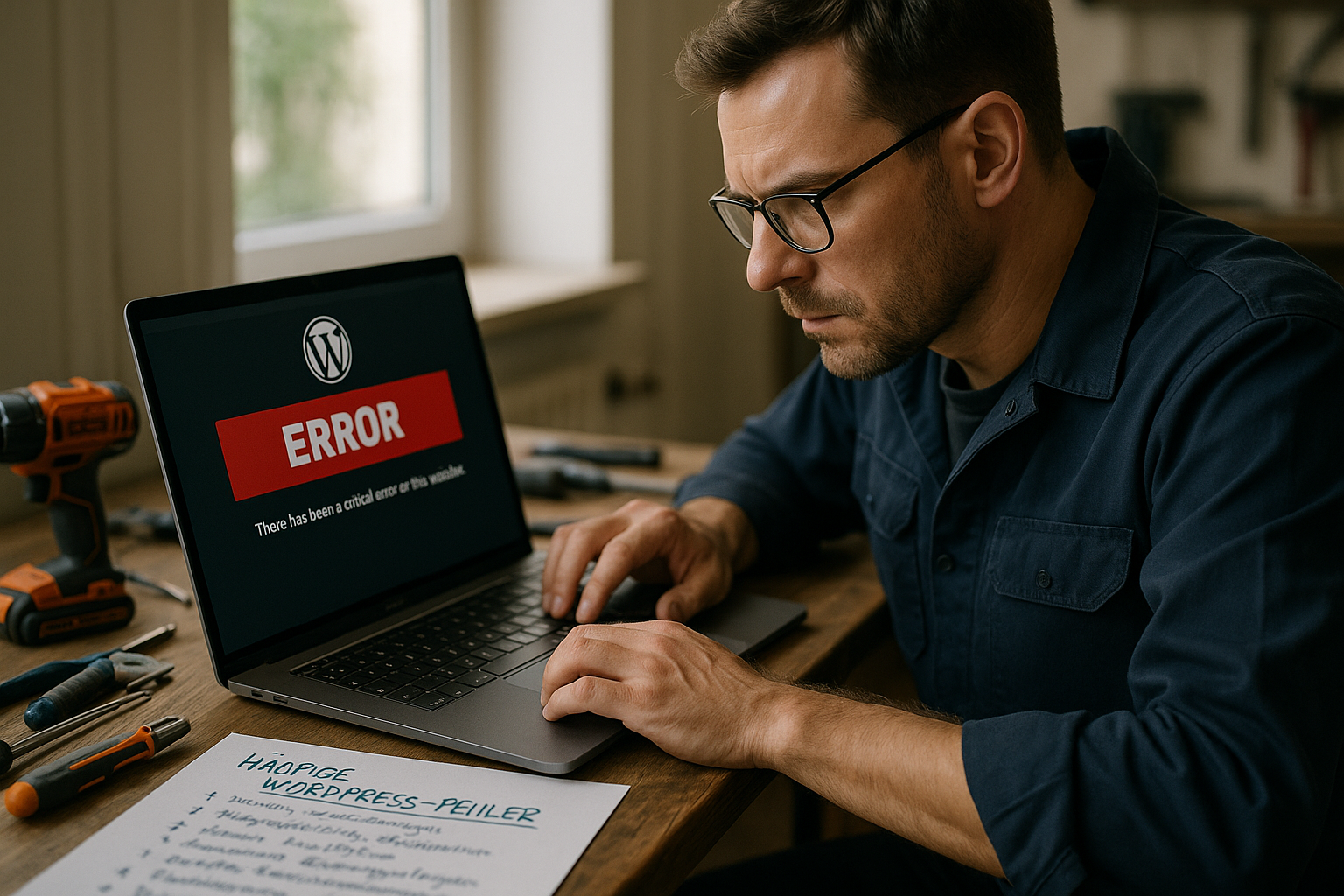 Réparation d'urgence en cas d'erreur WordPress