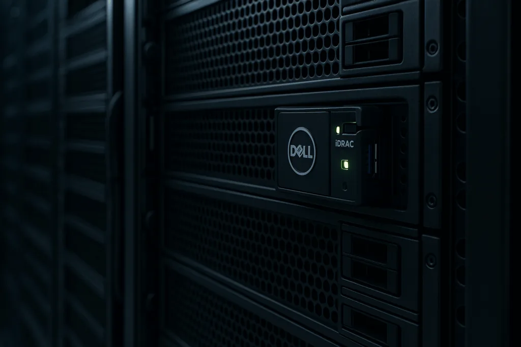 Mise à jour de sécurité Dell iDRAC dans le rack du serveur