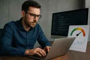 Un développeur web réalise un audit de performance pour WordPress