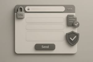Formulaire de contact moderne et sécurisé avec SSL et protection des données