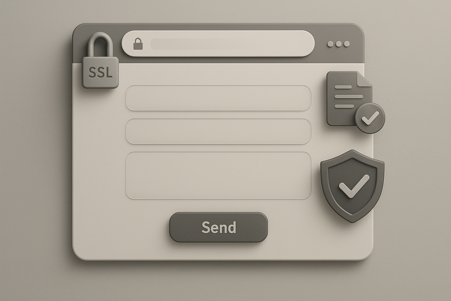Formulaire de contact moderne et sécurisé avec SSL et protection des données