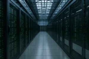 Salle de serveurs Strato Hosting avec un uptime élevé dans un environnement moderne