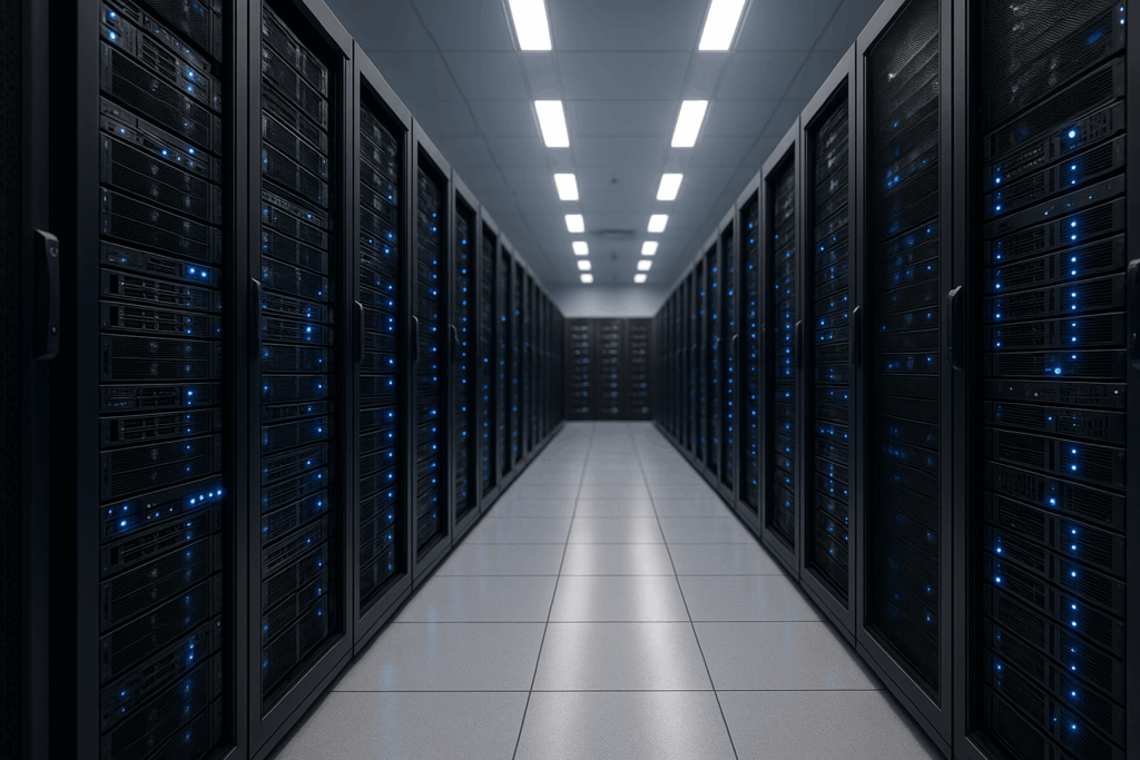 Racks de serveurs de haute qualité dans un environnement de centre de données moderne pour des offres vServer avantageuses