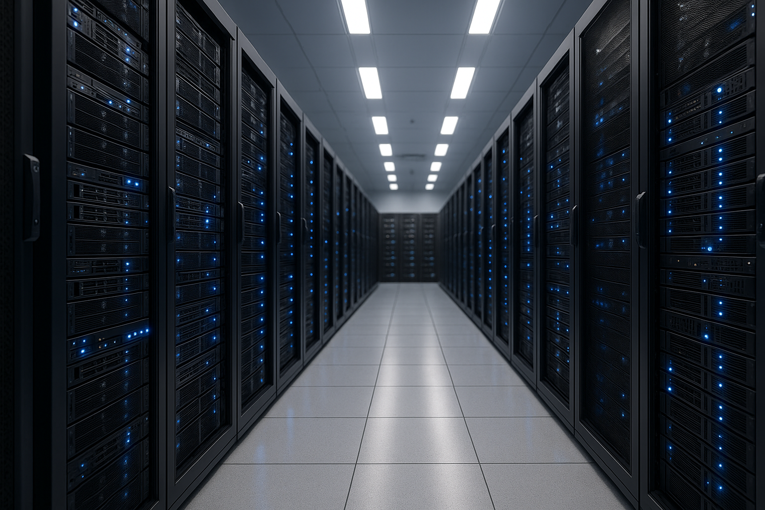 Racks de serveurs de haute qualité dans un environnement de centre de données moderne pour des offres vServer avantageuses