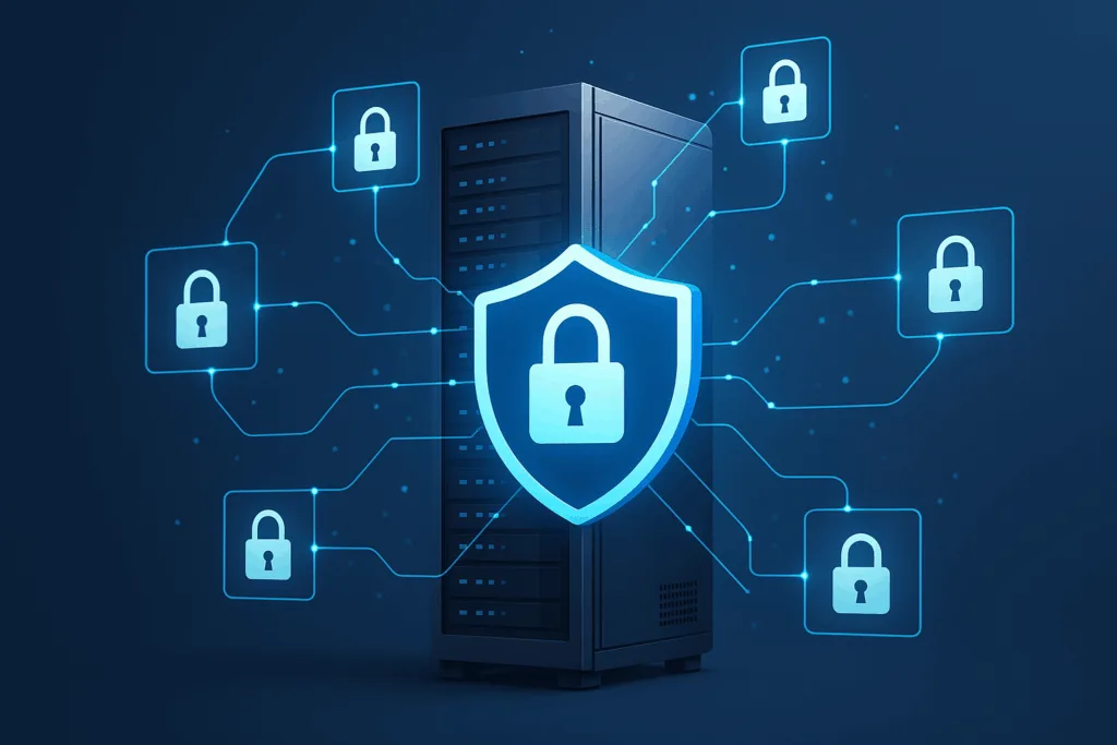 Environnement serveur sécurisé avec connexion numérique Wildcard SSL