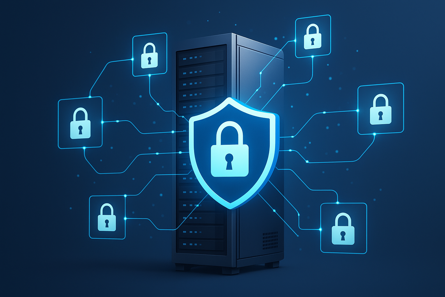 Environnement serveur sécurisé avec connexion numérique Wildcard SSL