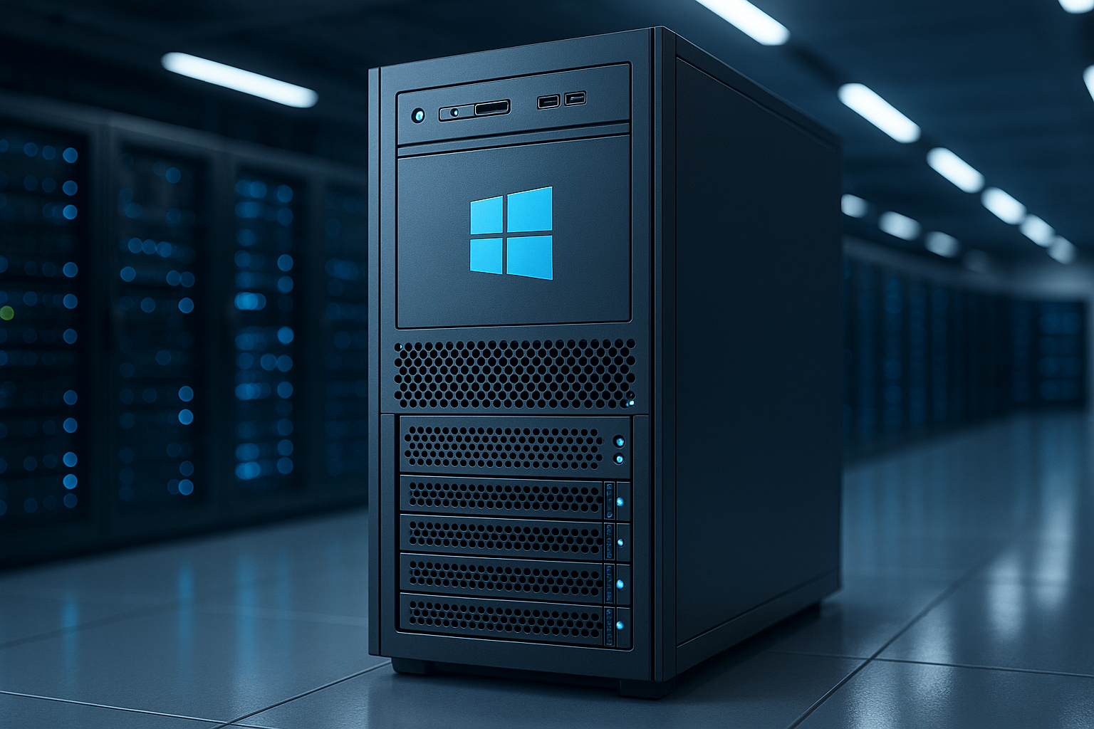 Matériel Windows Server dans un centre de données moderne