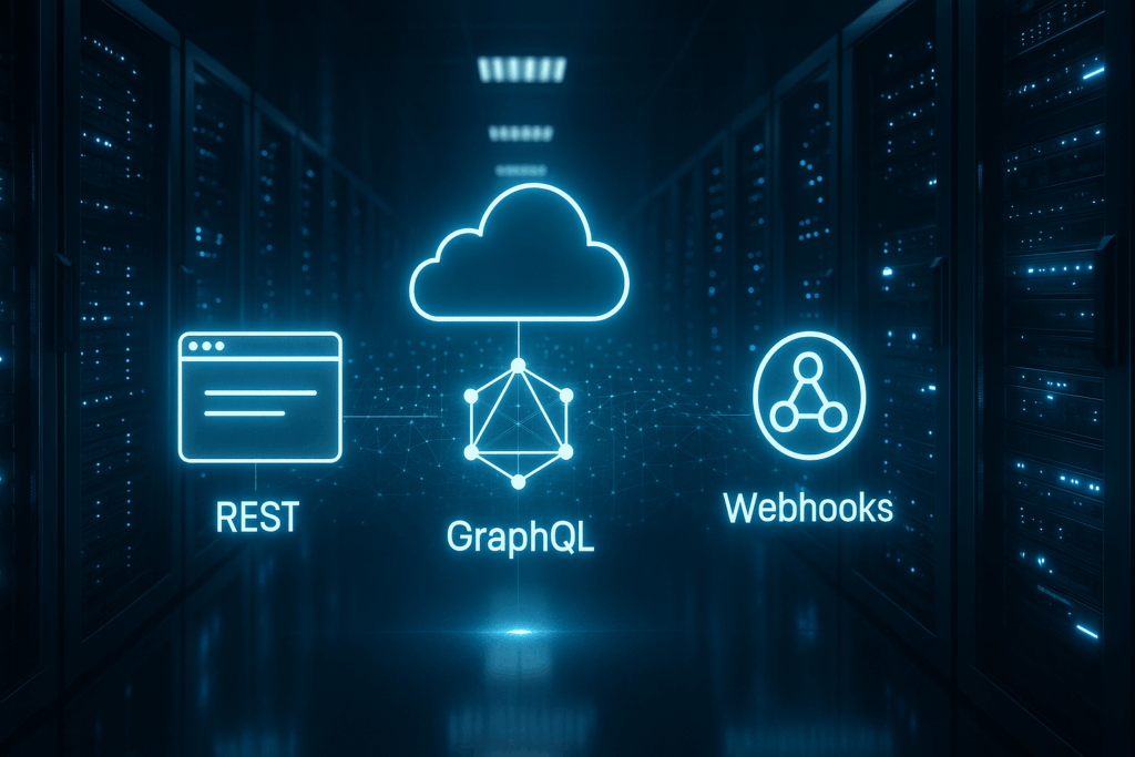 Serveur d'hébergement moderne API-First avec REST, GraphQL et Webhooks Visualisation