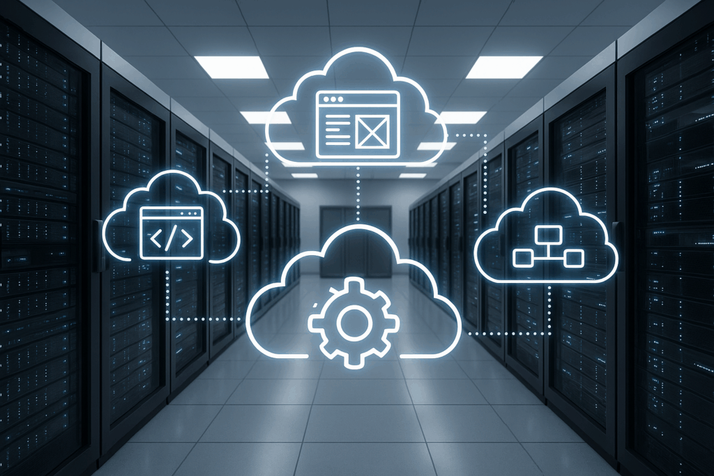 Un centre de données moderne avec une infrastructure cloud-native
