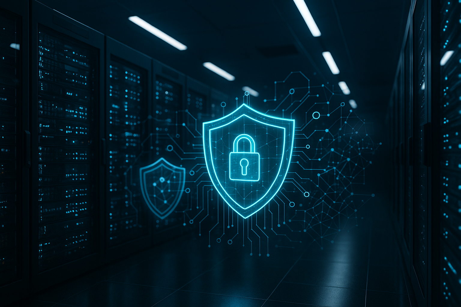 Centre de données avec bouclier numérique contre les attaques DDoS