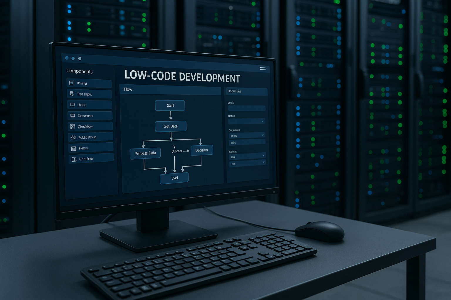 Environnement de développement Low-Code sur un serveur