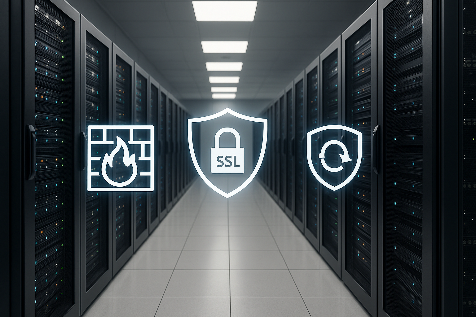 Sécurité et serveurs modernes dans le centre de données STRATO pour une sécurité web optimale