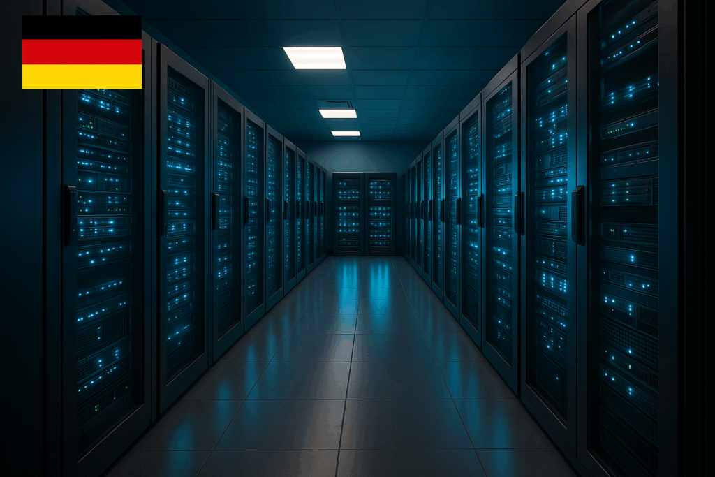 Serveurs modernes dans le centre de données pour l'hébergement web 2025