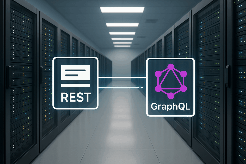 Hébergement API-First : des serveurs modernes avec des interfaces API dans un centre de données