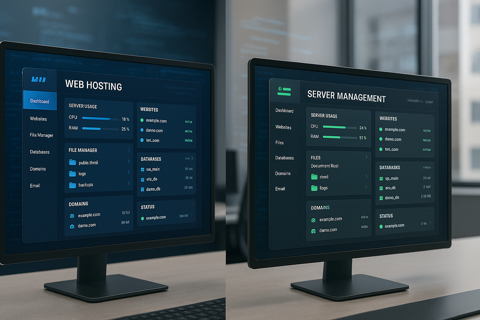 Comparaison des panneaux de contrôle Enhance et aaPanel pour la gestion des serveurs