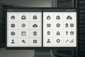 Vue des interfaces cPanel et DirectAdmin sur un serveur moderne