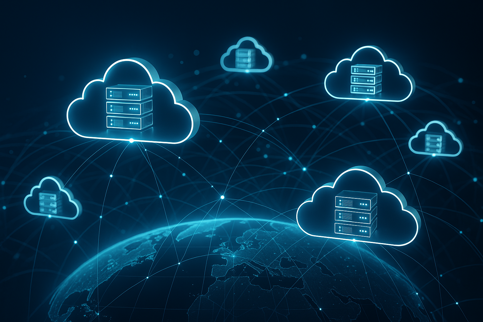 Serveurs cloud en réseau dans un environnement multi-cloud moderne