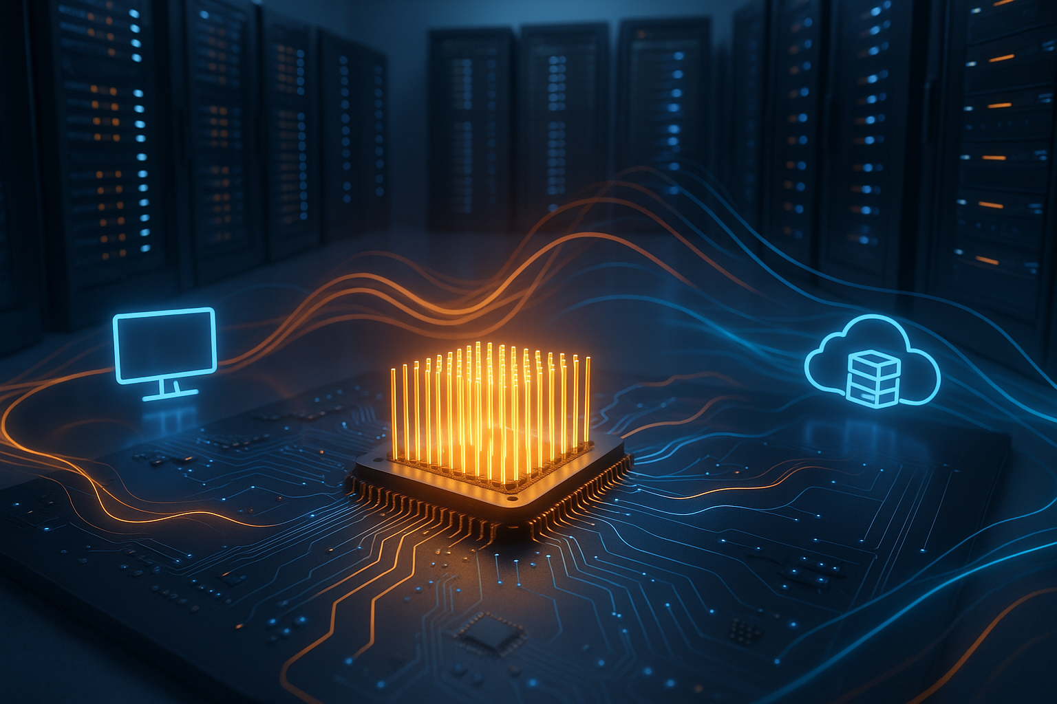 Technique de CPU pinning visualisée dans un environnement d'hébergement
