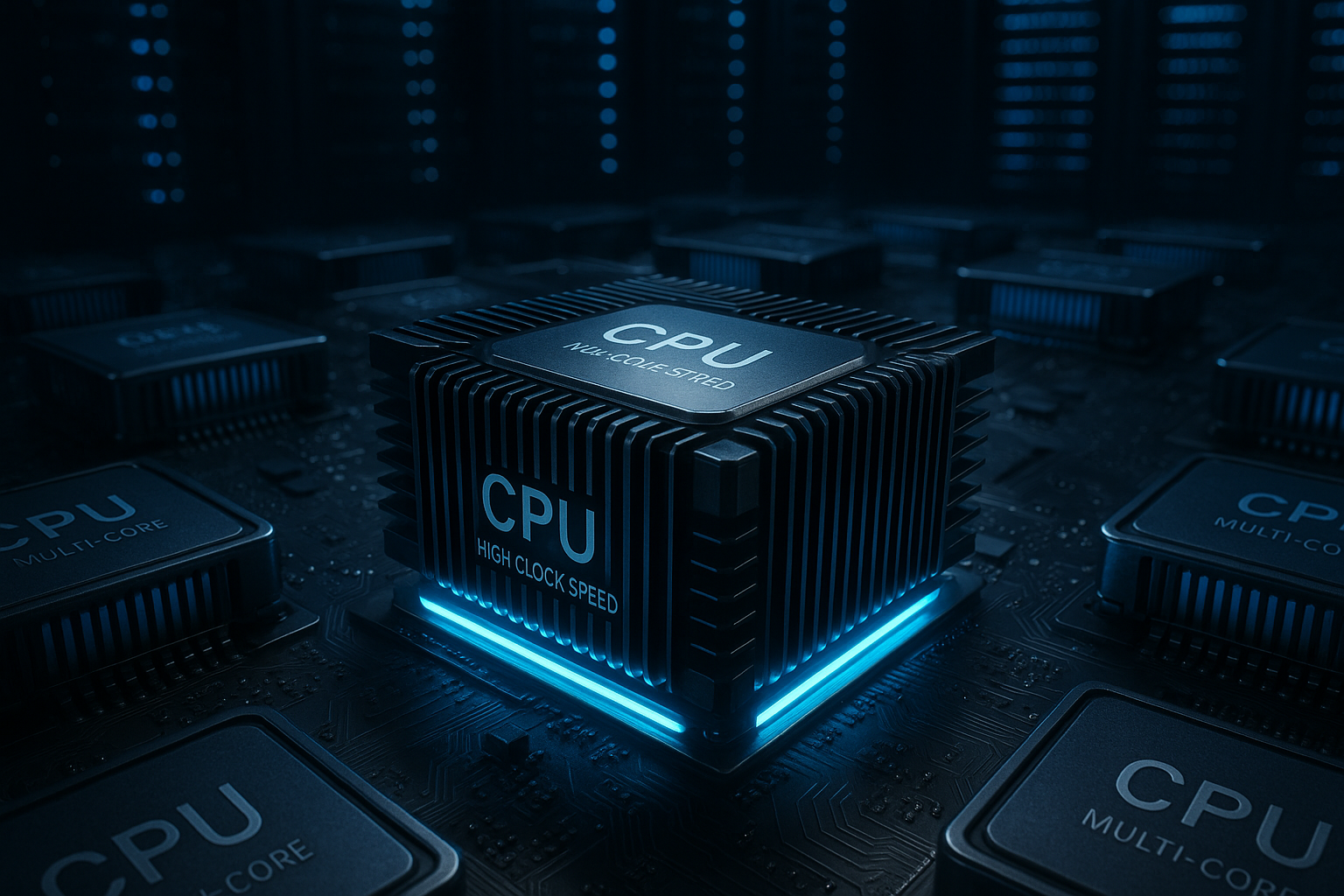 Fréquence d'horloge CPU élevée dans la comparaison des salles de serveurs d'hébergement web