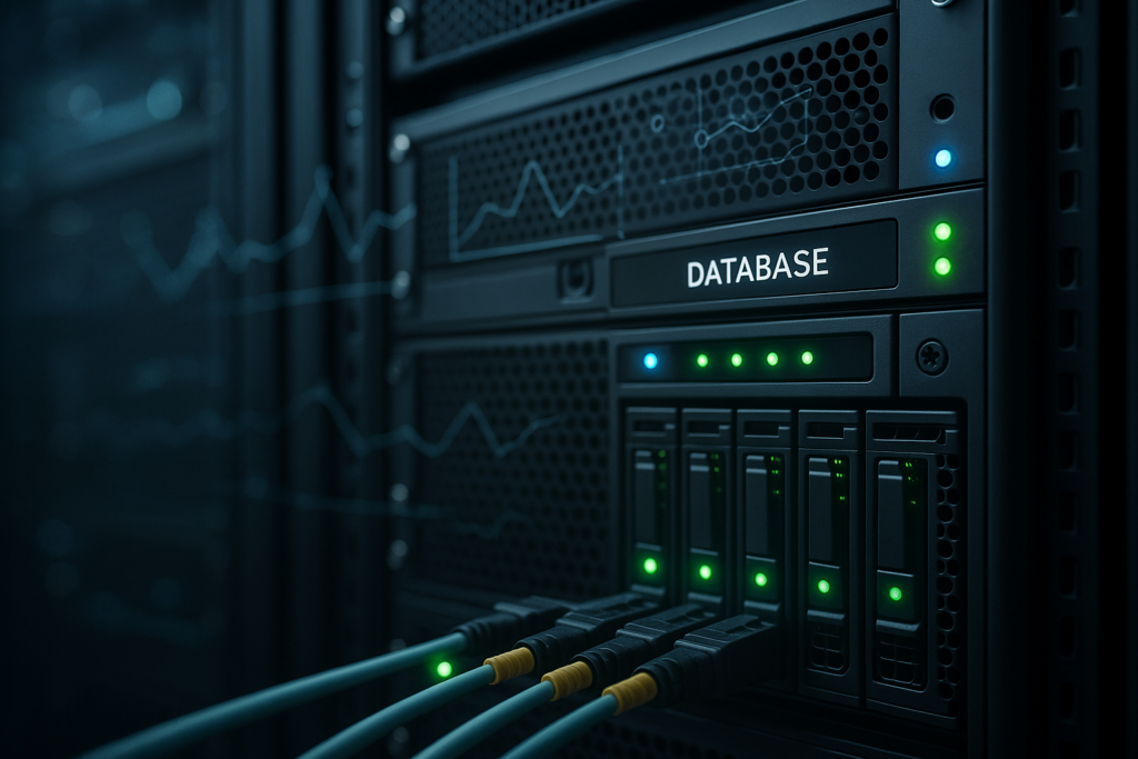 Centre de données avec serveur de base de données et mise en commun optimisée des connexions