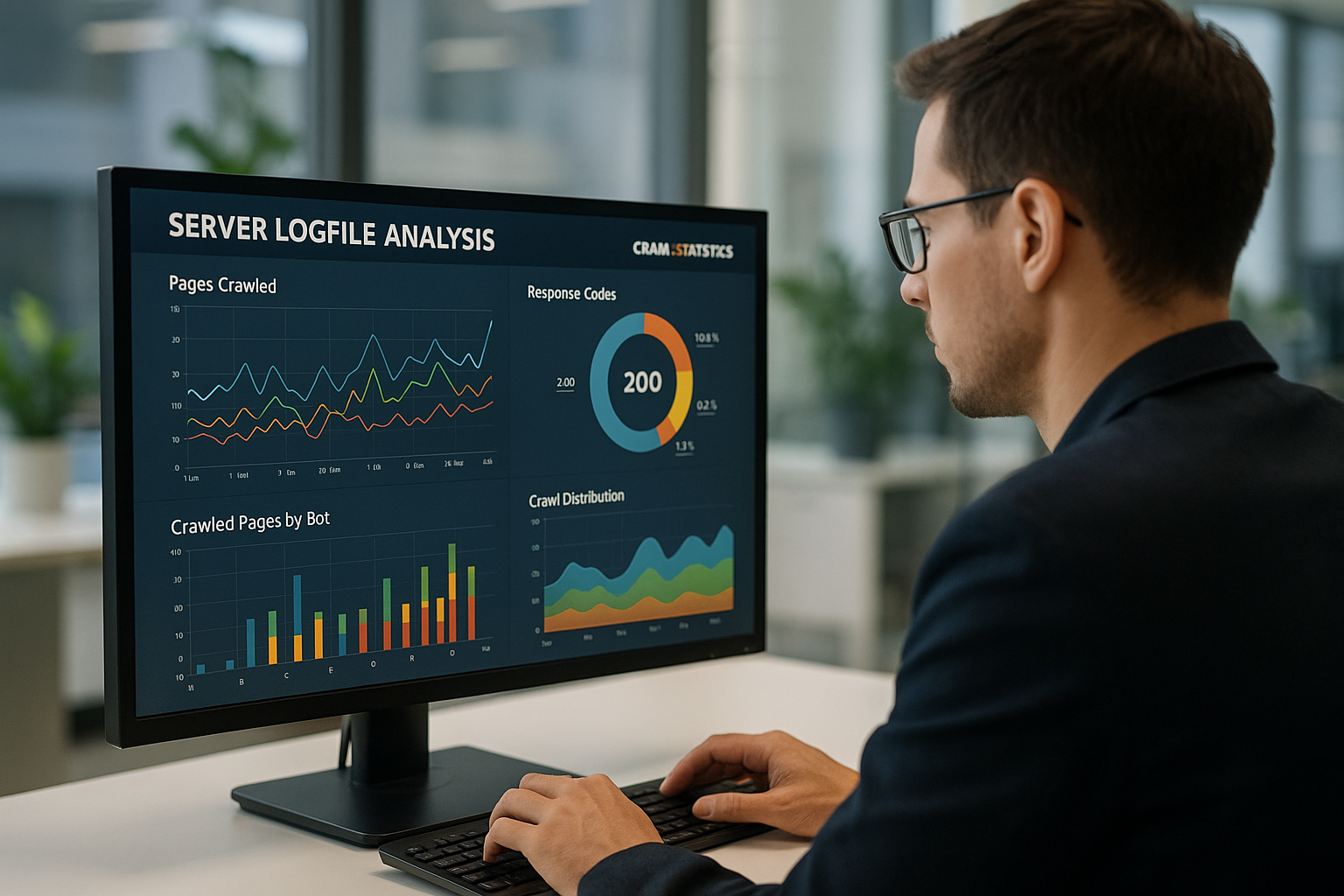 Analyse des fichiers journaux pour optimiser l'efficacité de l'exploration avec des données détaillées et des statistiques visuelles