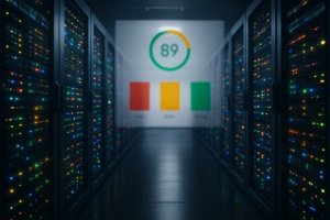 Comparaison entre le score PageSpeed et les performances du serveur d'hébergement