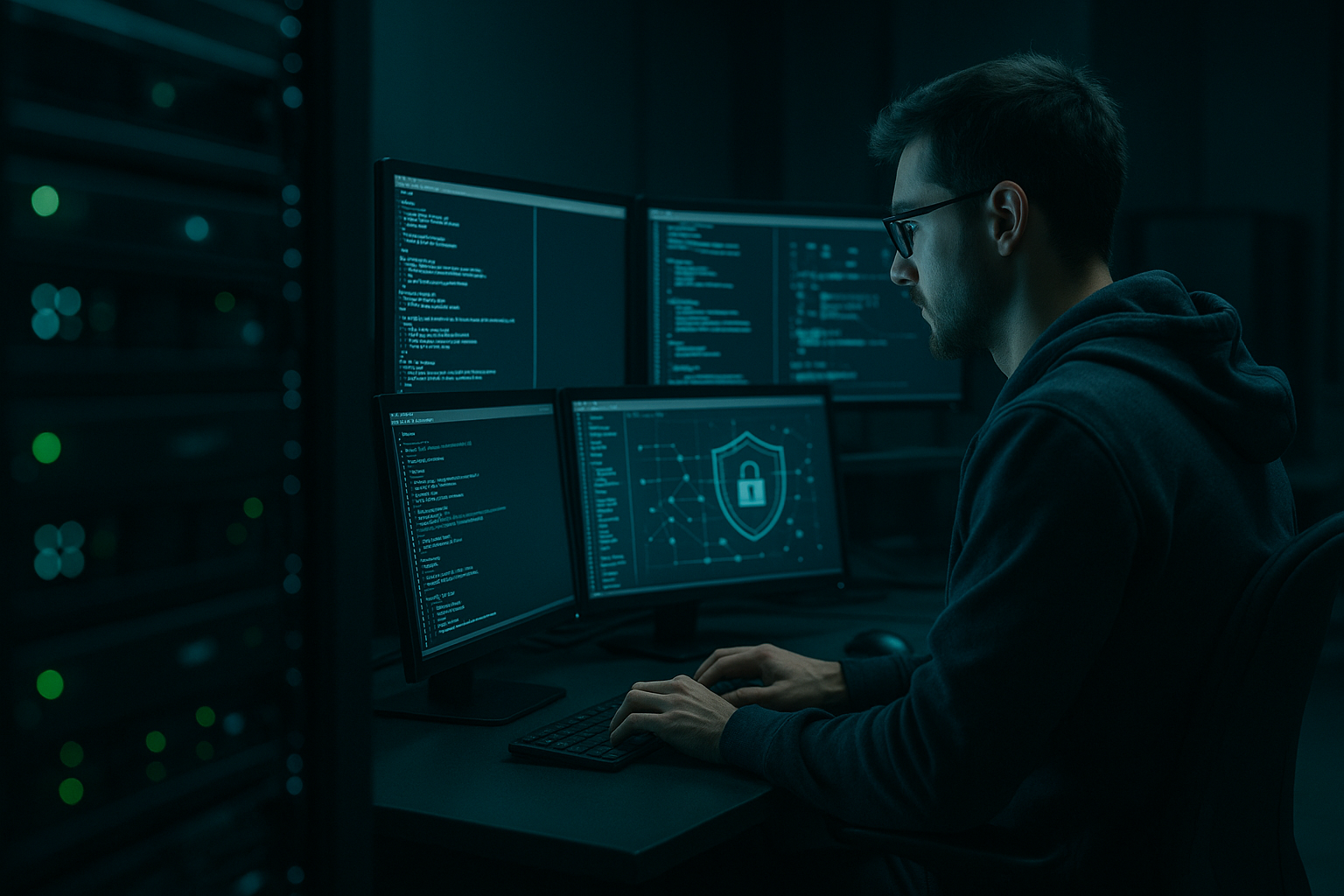 Le développeur travaille en toute sécurité sur des serveurs distants via SSH.