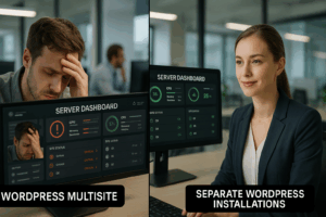 WordPress multisite : défis par rapport aux installations séparées - Comparaison de la complexité administrative
