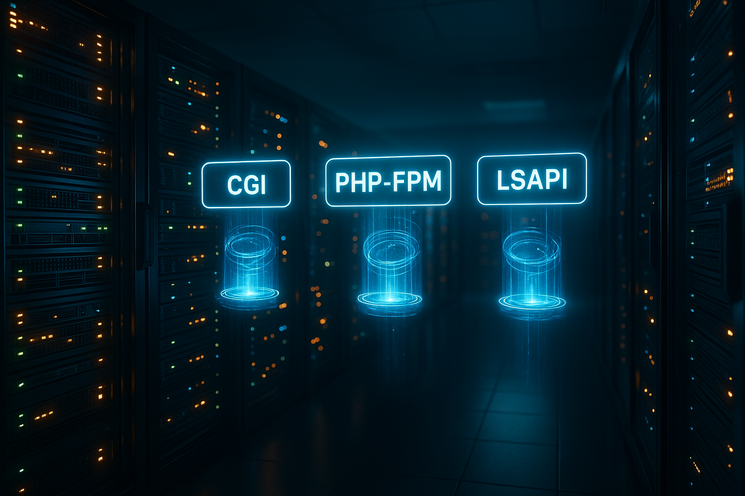 PHP Handler Comparaison CGI FPM LSAPI dans l'hébergement web