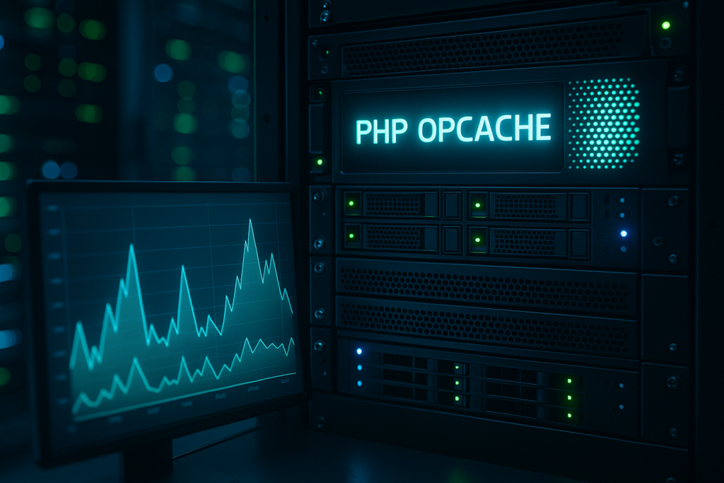Serveur avec PHP Opcache Graphiques des pics de performance