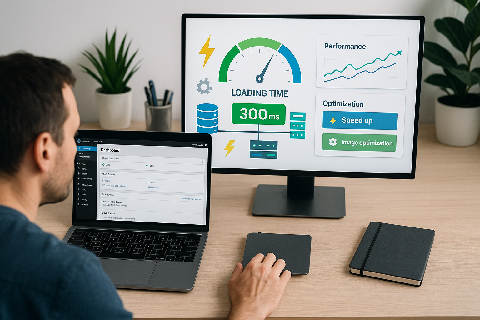 Optimisation des performances de WordPress avec des métriques et des outils d'analyse sur le moniteur