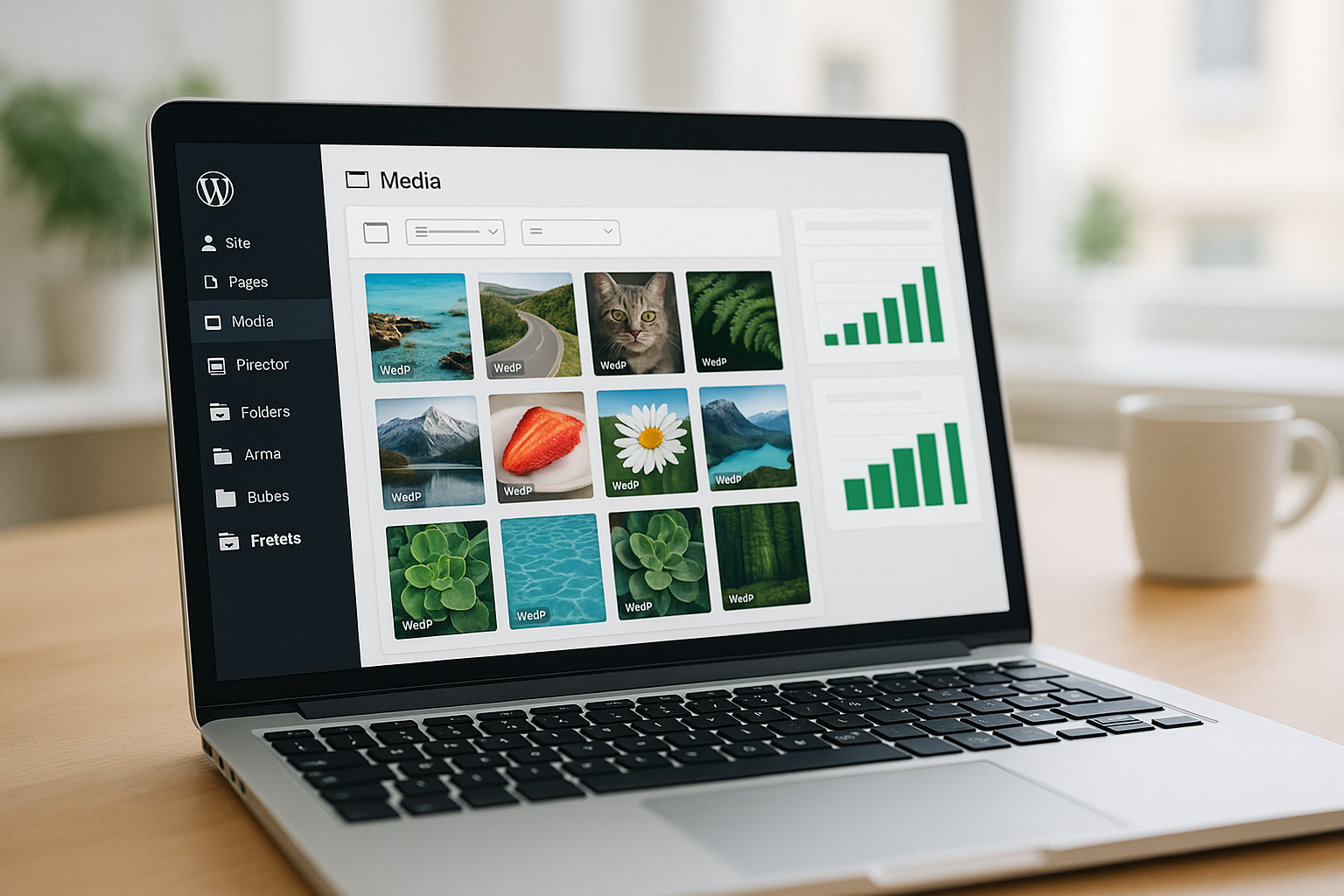WordPress Media Library Optimisation des performances avec des images rapides