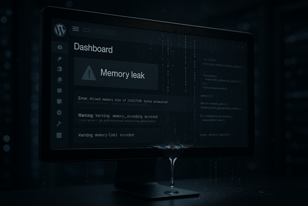 WordPress Memory Leak s'égoutte dangereusement dans les scripts PHP