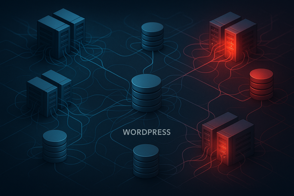 WordPress Multisite Performance Bottleneck – Visualisation des ressources partagées et des goulots d'étranglement