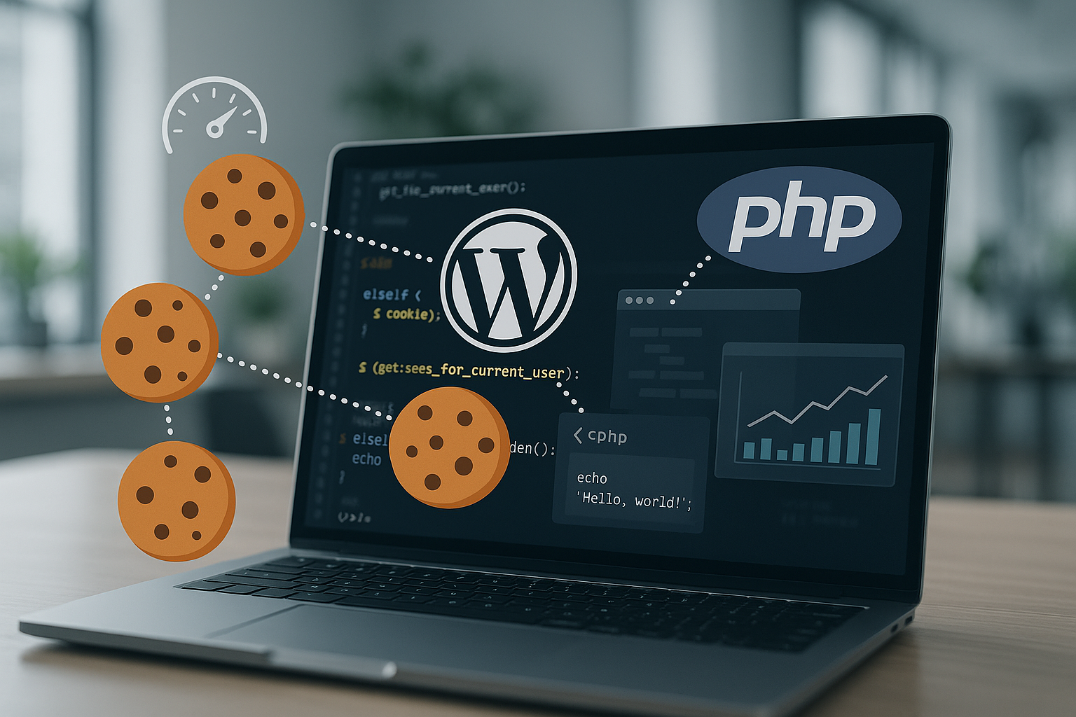 Diagrammes d'analyse de la performance des sessions dans WordPress