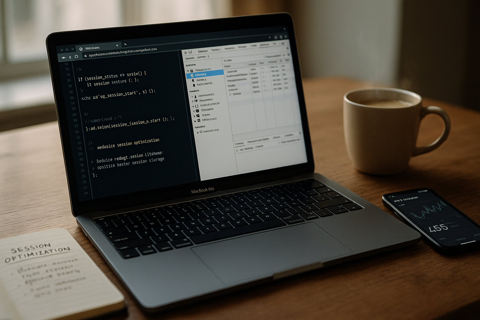 Vue d'installation pour une gestion optimisée des sessions WordPress