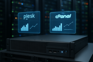 Comparaison de la charge des serveurs avec Plesk et les panneaux de contrôle cPanel