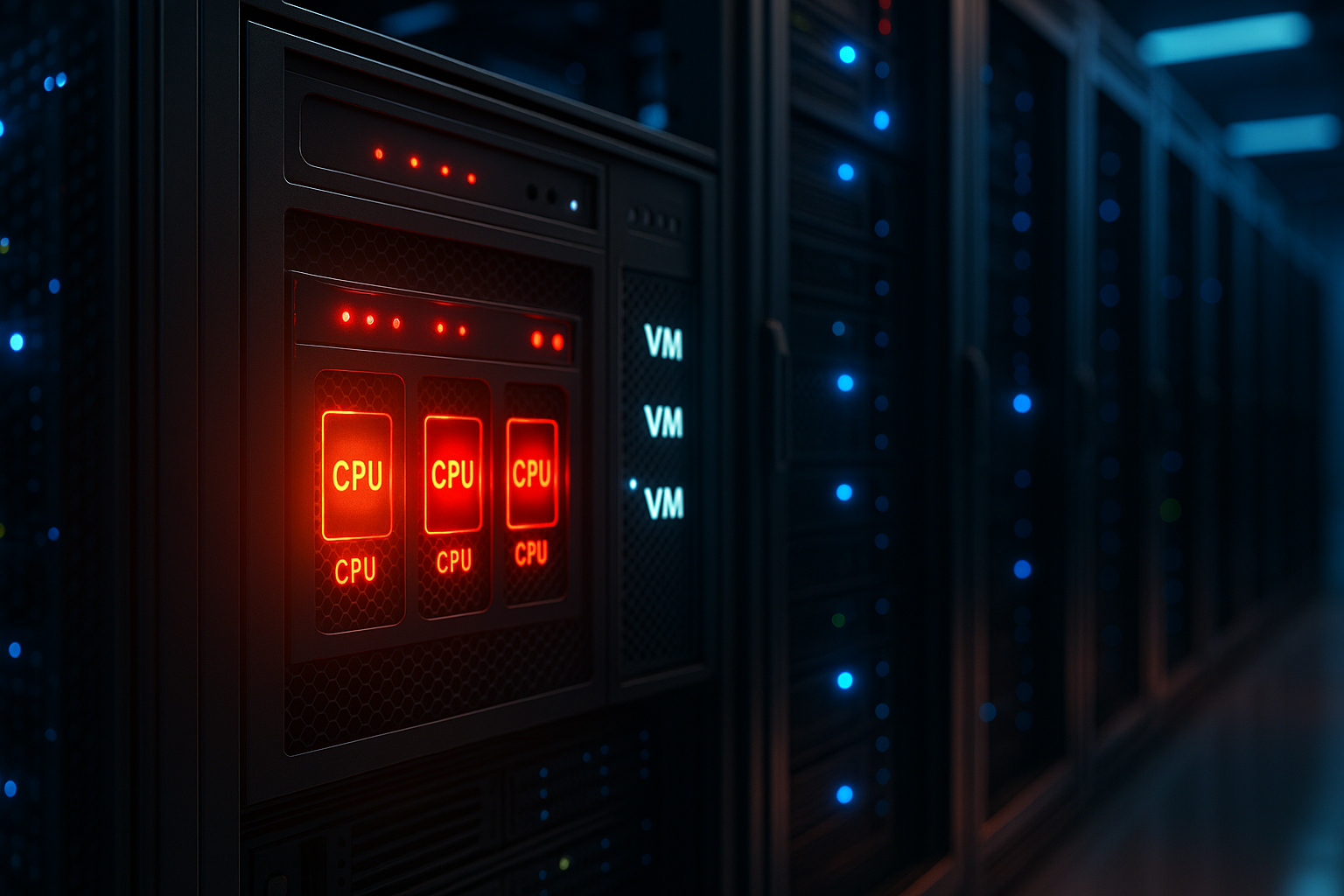 L'overcommitment du CPU ralentit les performances des serveurs virtuels