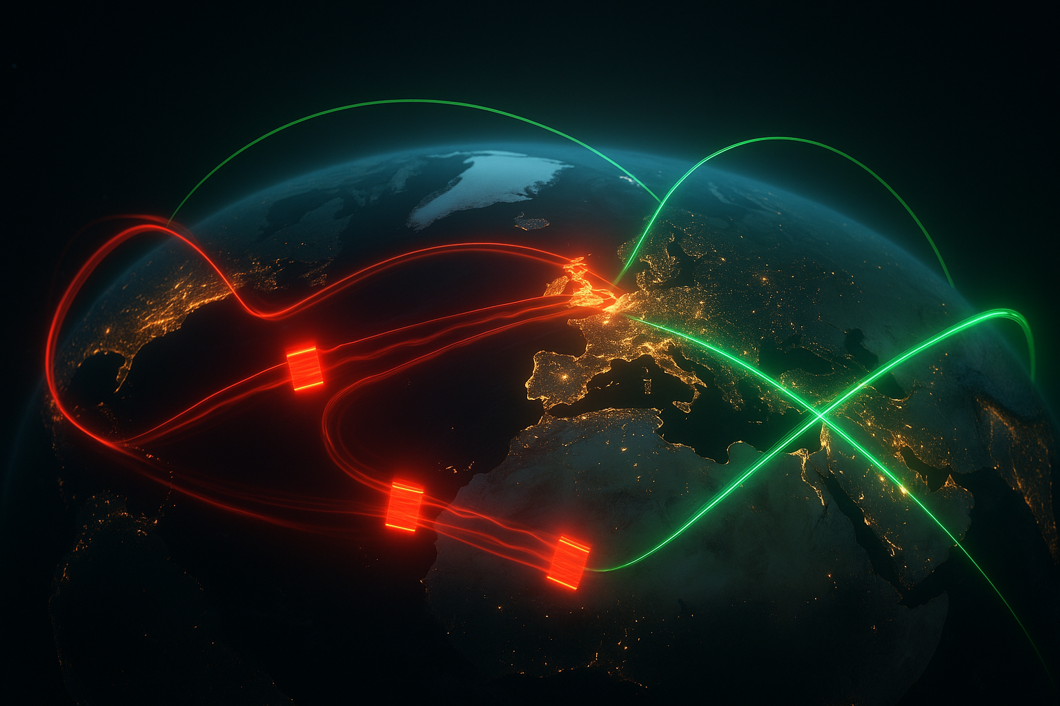 Une carte du monde montre le ralentissement dû à un mauvais DNS TTL dans la performance globale des sites web