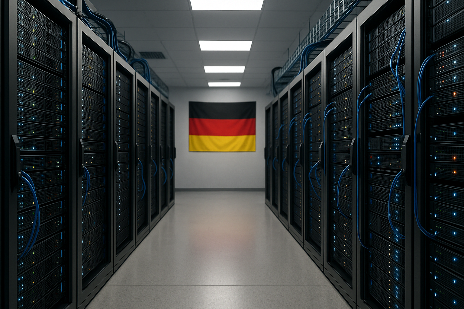 Site de serveurs en Europe avec centre de données pour une protection sûre des données