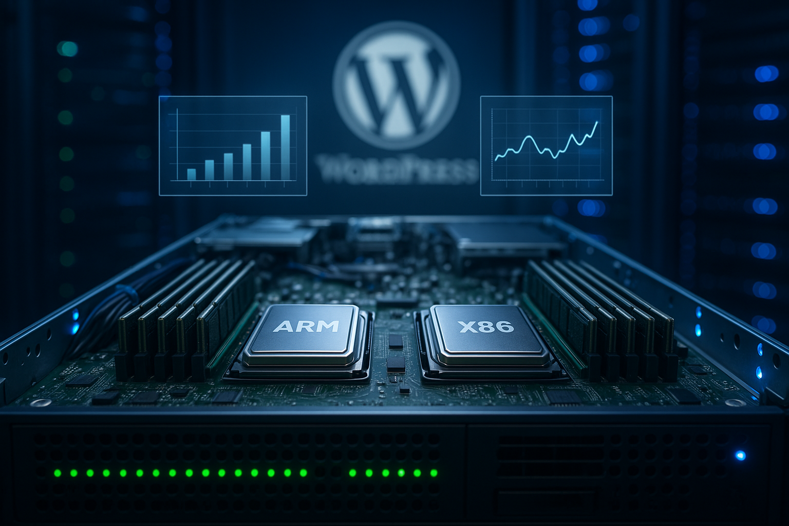 Comparaison des performances de WordPress Serveur ARM vs architecture x86