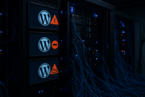 Salle de serveur avec limites d'hébergement WordPress et problèmes de performance