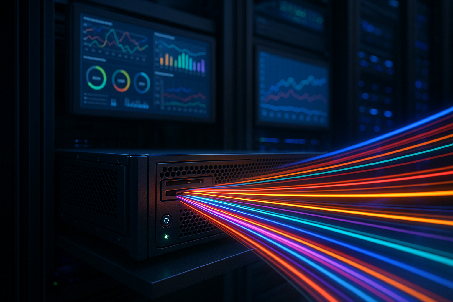 Serveur avec gestion de la bande passante dans l'hébergement web