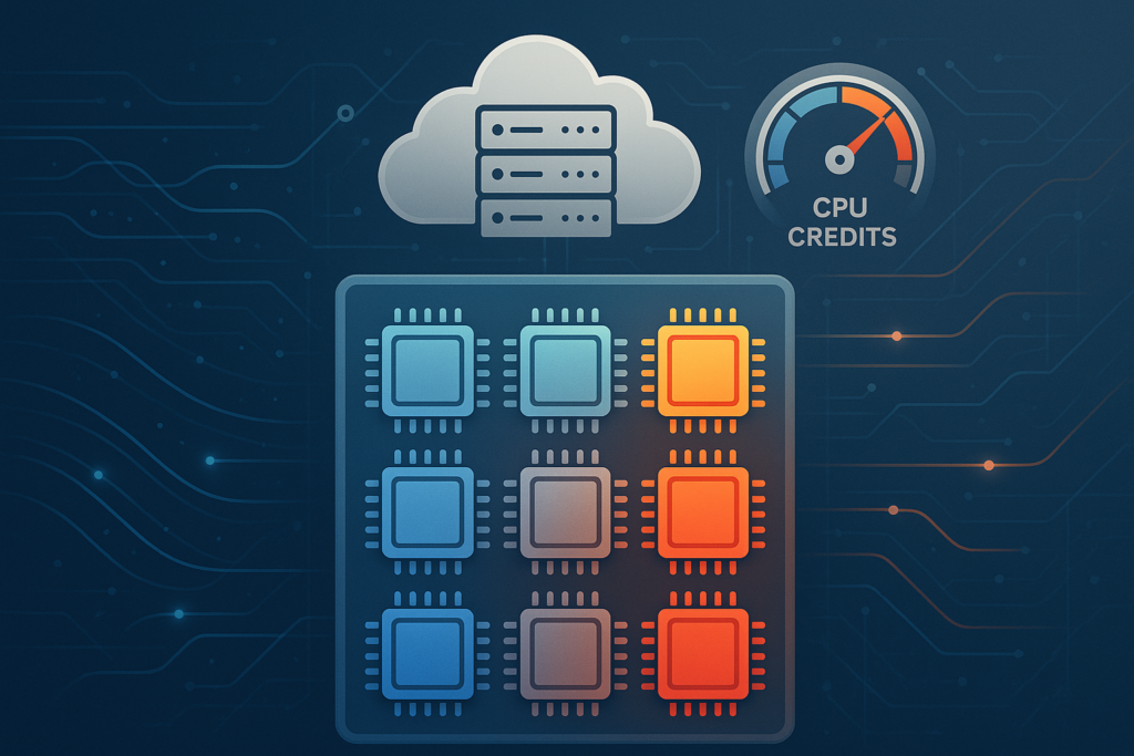 Instances en rafale avec visualisation des crédits CPU - Cloud Hosting Performance Burst