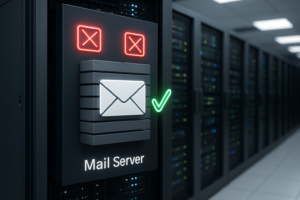 Serveur de messagerie avec greylisting Protection anti-spam dans l'hébergement