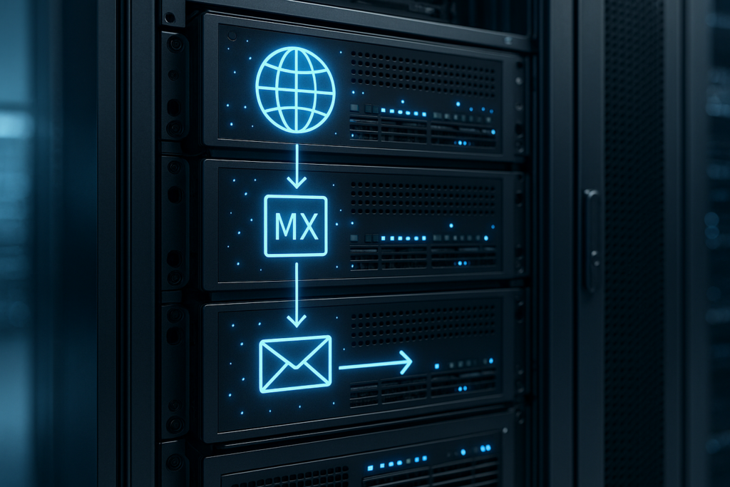 MX Records Routage des e-mails dans l'hébergement visualisé avec priorisation