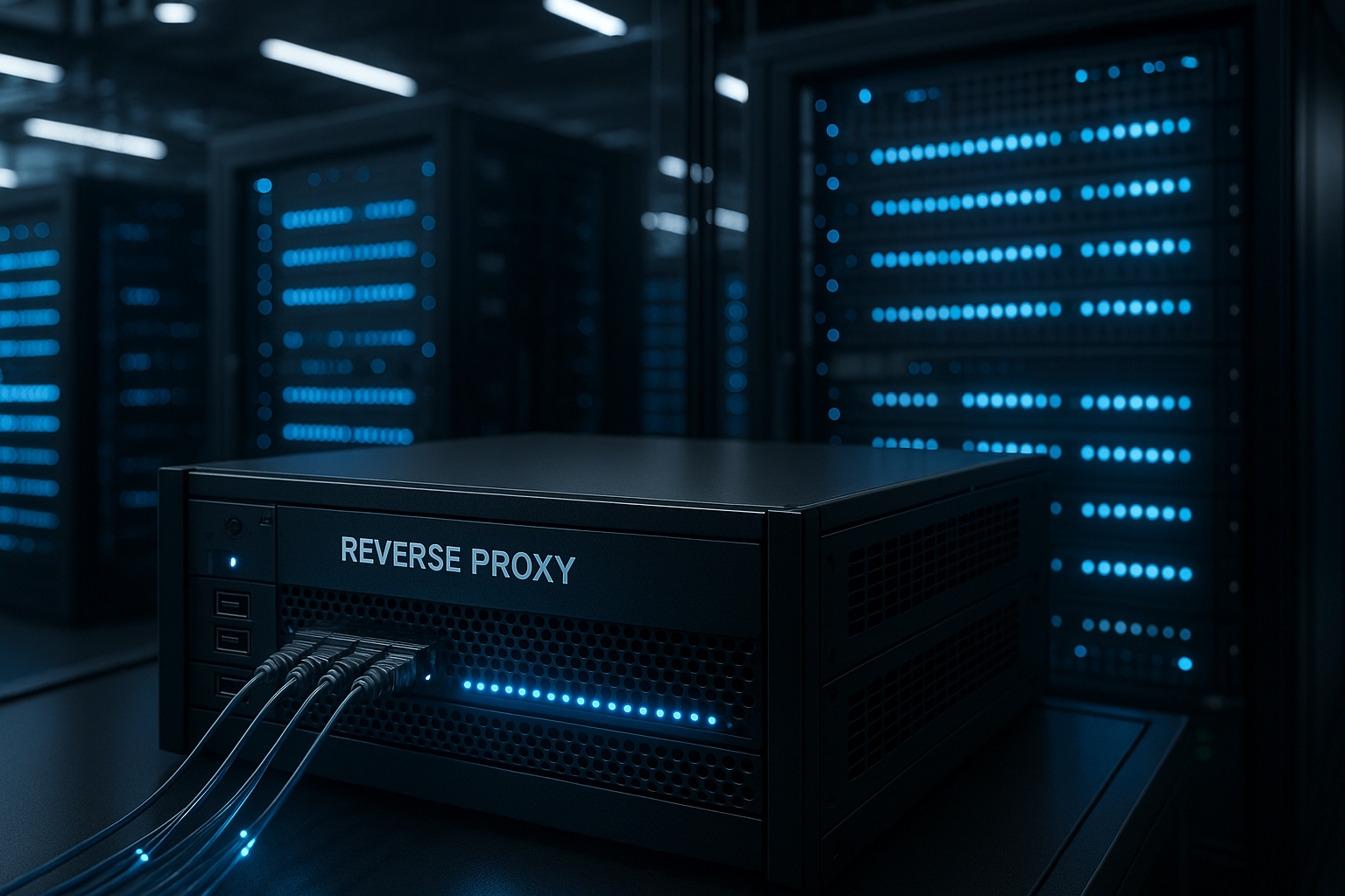 Architecture reverse proxy dans l'hébergement web avec load balancing