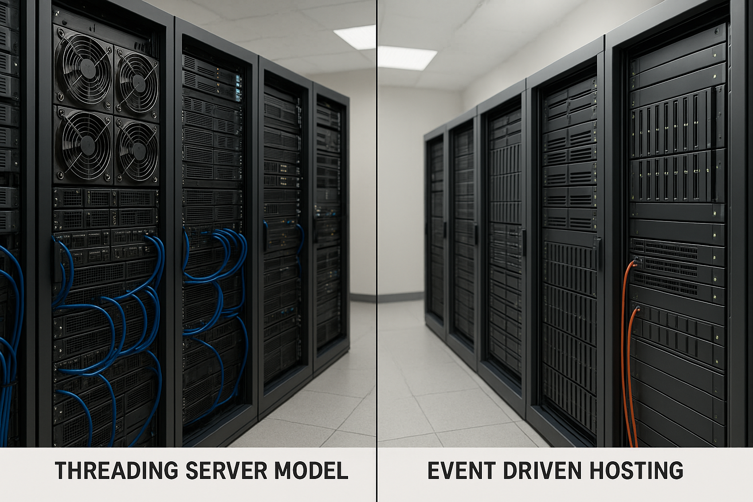 Comparaison des architectures d'hébergement : Threading vs Event Driven