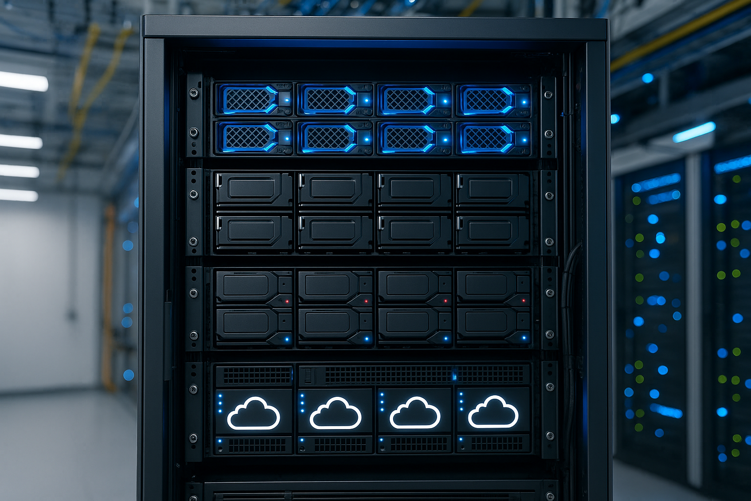 Serveur de stockage Tiering avec différents supports de stockage Tiers