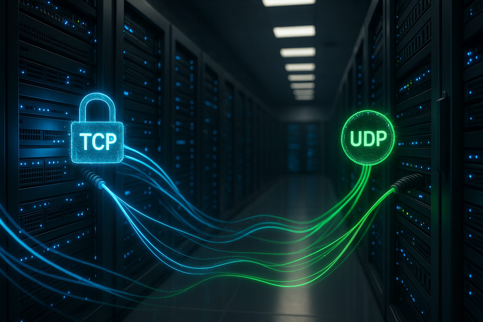 Comparaison TCP vs UDP dans un environnement de serveur d'hébergement